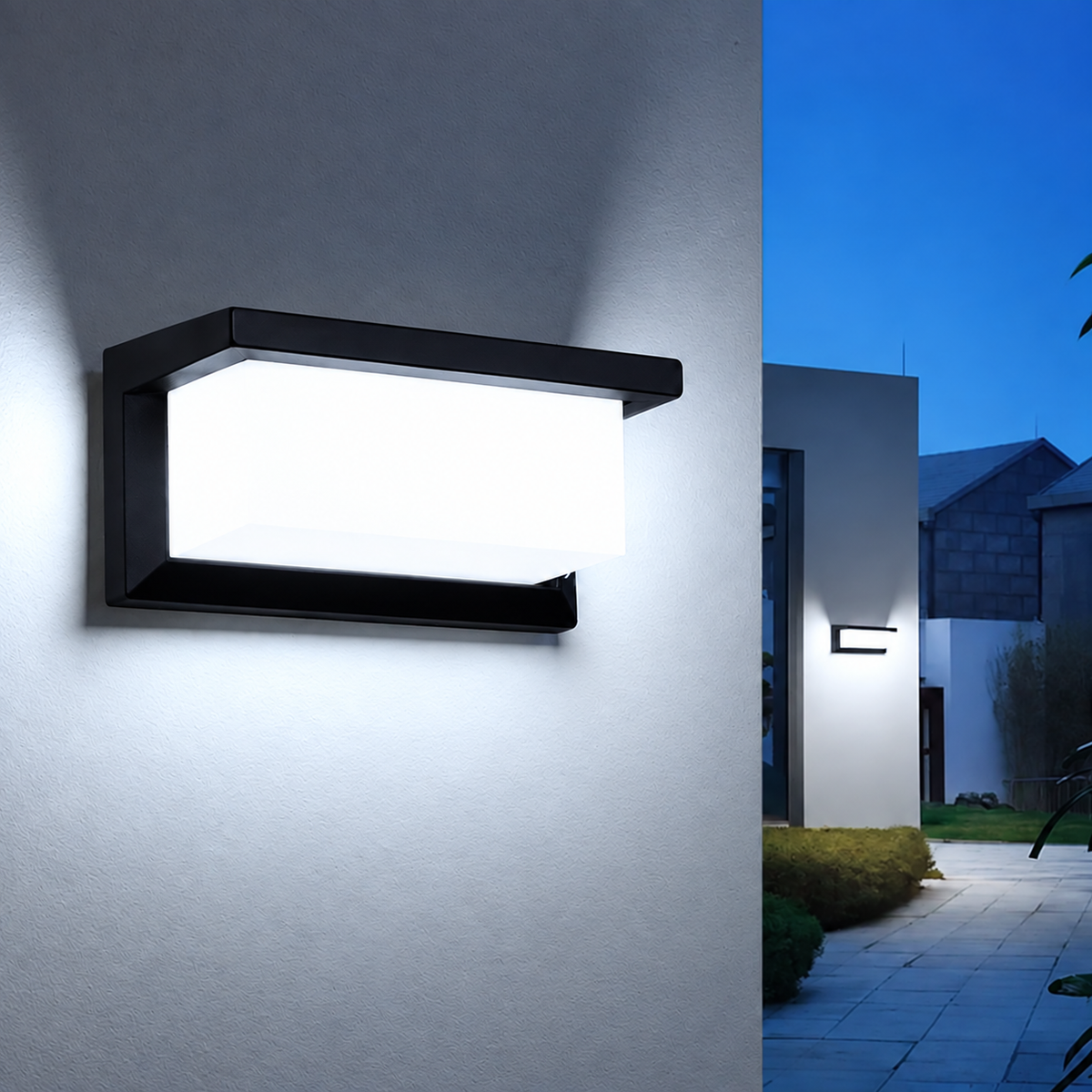 Motion Sensor Wall Light Outdoor Weatherproof Aluminium PC with 18 W LED 14