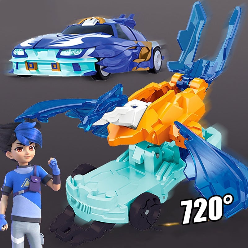 Flip Stunt Car Toy ABS | Self-Triggering Jump, Flip & Shape-Change Action | No Battery, Reusable, Impact-Resistant 12