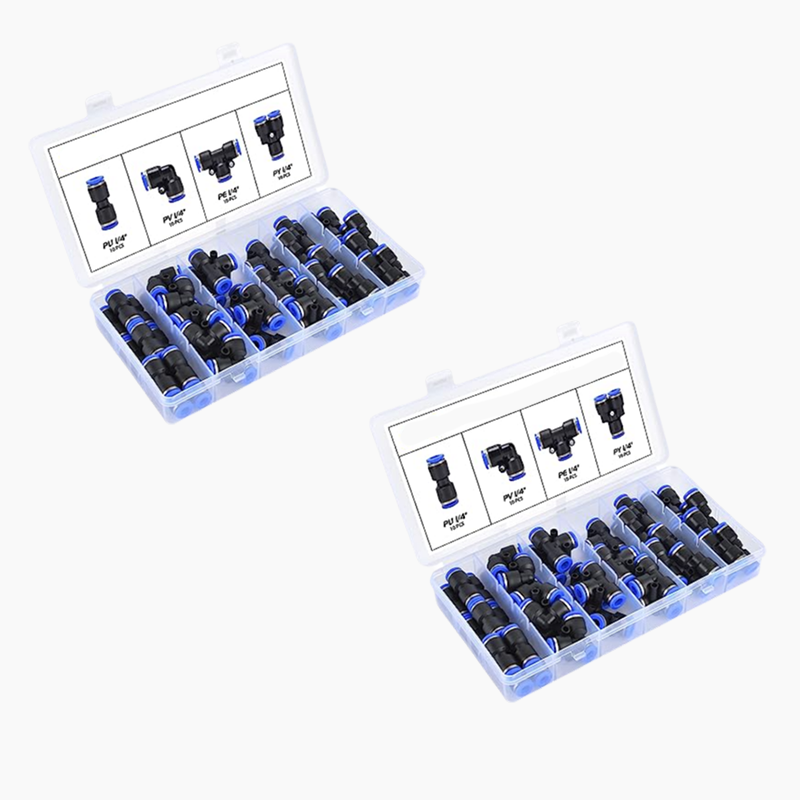 Air Tool Connector Set Pneumatic Rotatable with Push-to-Connect Lock 2