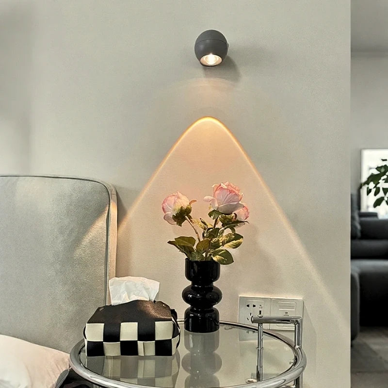 Rotatable Stick-On LED Spotlight | 360° Swivel Head, Magnetic Mount & Smart Timer | Rechargeable Dimmable Light 3
