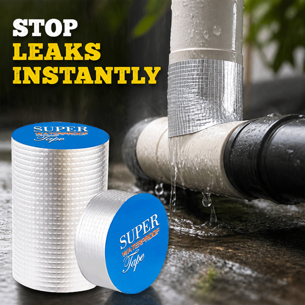 Butyl Rubber Repair Tape | Instant Leak Seal for Pipes, Roofs & Fuel Tanks | Waterproof -40°C to 120°C Resistant 1