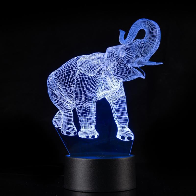 3D Illusion Night Light Acrylic | Touch & Remote Control with 7-16 Colour Modes | Dimmable USB or Battery Powered Lamp 4
