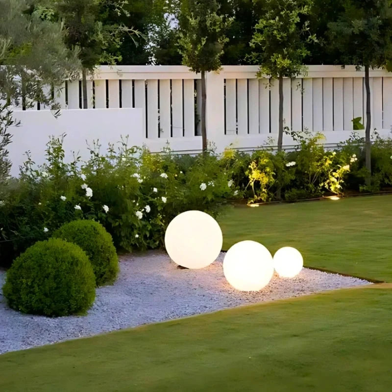 Spherical LED Garden Light 12 to 25 cm | 16-Colour Remote Control, USB Rechargeable | Weather-Resistant, Solar Powered Option 7