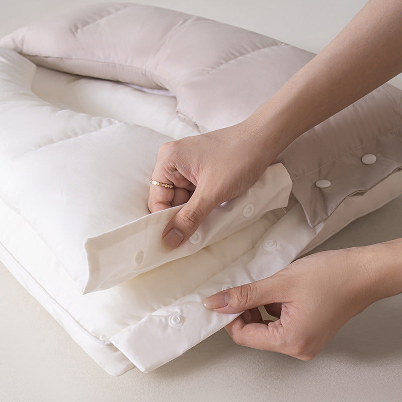 Cervical Neck Support Pillow | Dual-Zone Contour Design with Adjustable Height | Antibacterial Washable Cotton Cover 2