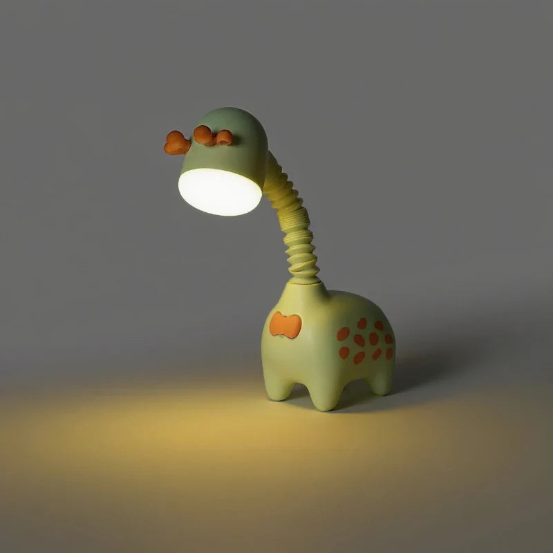 Flexible Neck Night Light, 360° Poseable, ABS 19.5 cm | Pink, Beige, Green, Set of 3 | Rechargeable, Warm Glow 8