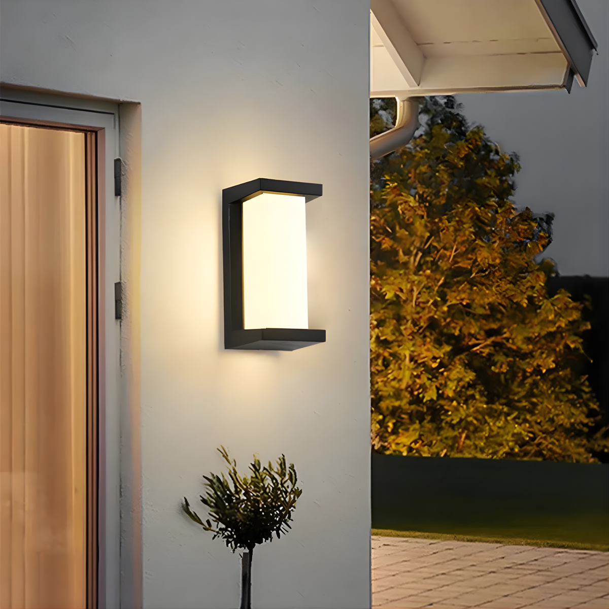 LED Outdoor Wall Light with Motion Sensor | Aluminium, 12.5 x 26 cm | IP65 Weatherproof, Warm White Light 3000K 3