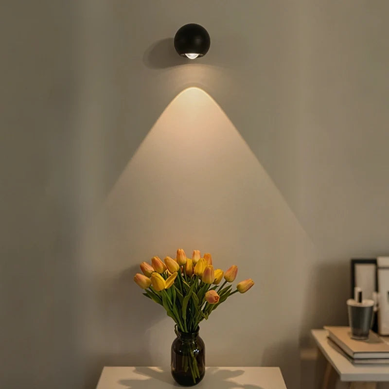 Rotatable Stick-On LED Spotlight | 360° Swivel Head, Magnetic Mount & Smart Timer | Rechargeable Dimmable Light 2