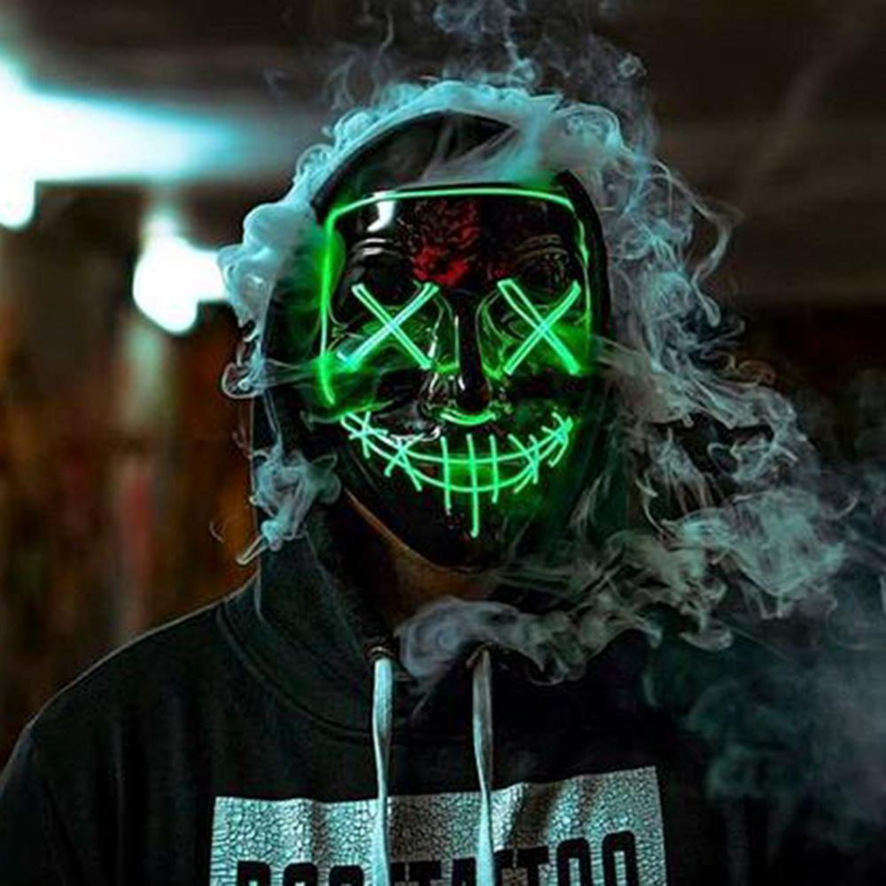 Women's LED Light Up Mask | Glowing Effects & Costume Wear 2