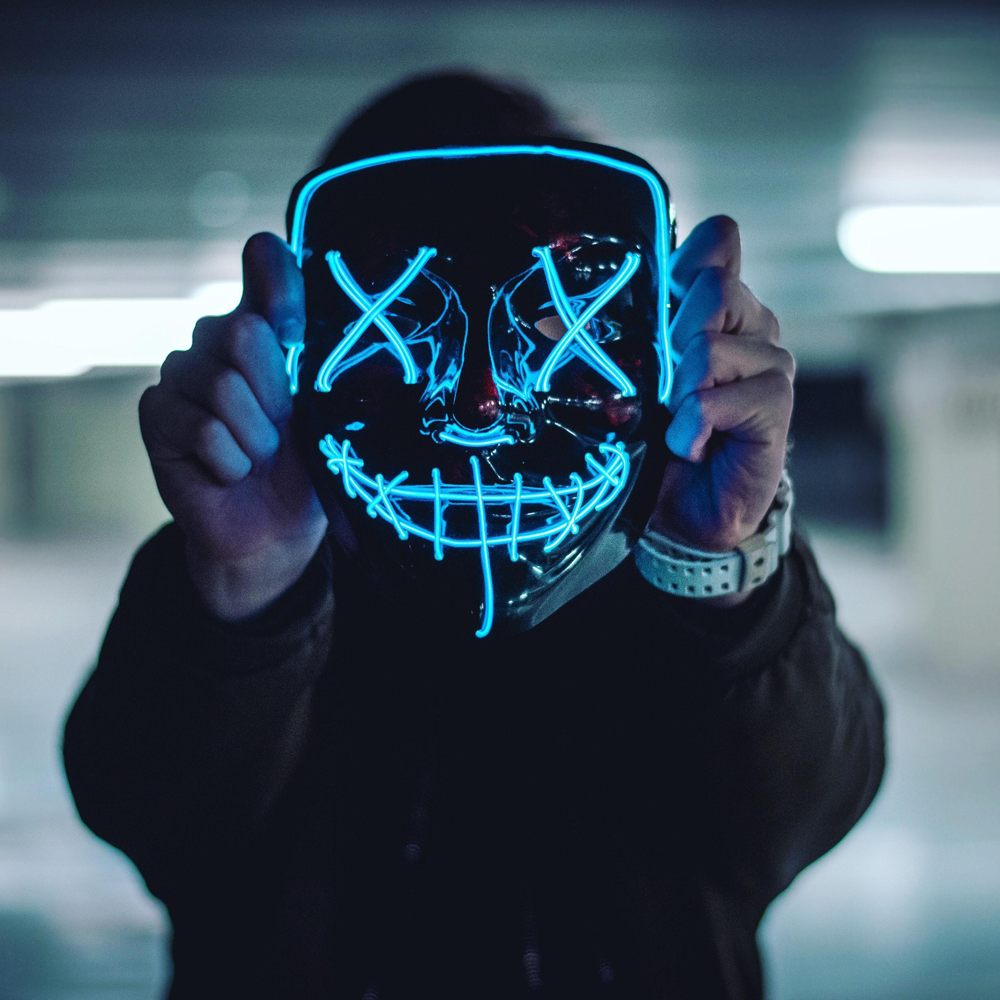 Women's LED Light Up Mask | Glowing Effects & Costume Wear 1