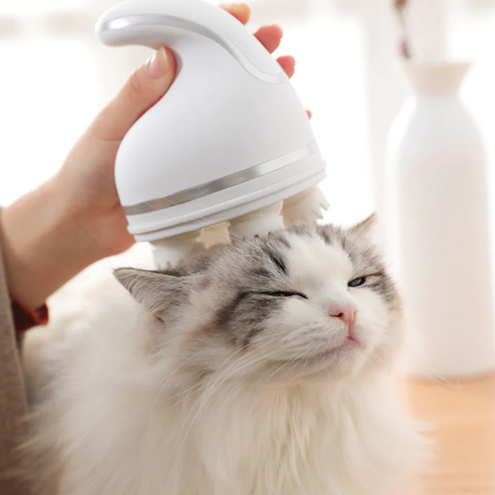 Cordless Pet Massager for Dogs and Cats | Interchangeable Massage Heads | Soothes Muscles, Boosts Circulation Daily 5