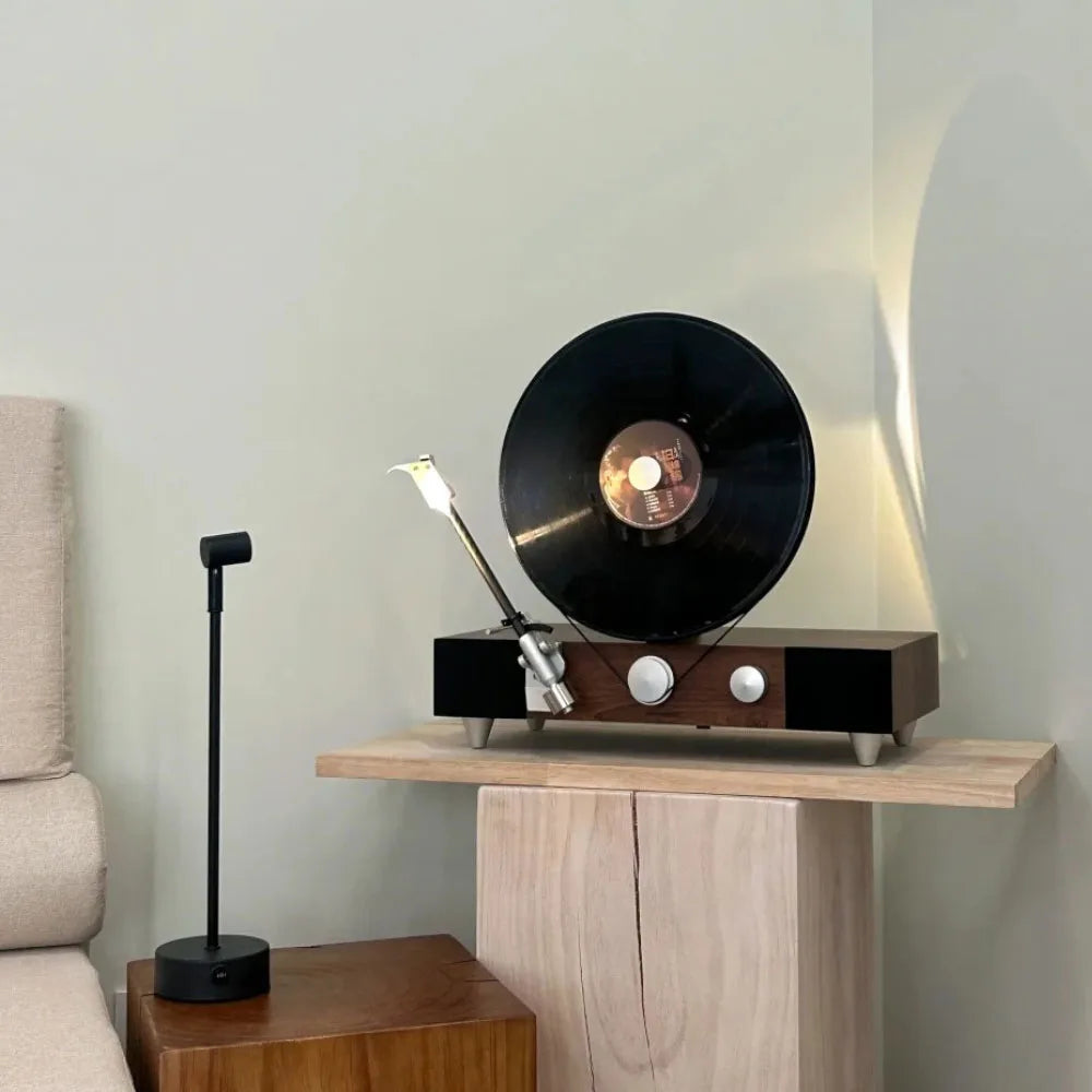 Rotatable Head Table Lamp Metal 34.5–36.7 cm | Black or Silver, 1/2/4 Heads | Touch Dimmable, Cordless 15h Battery 9