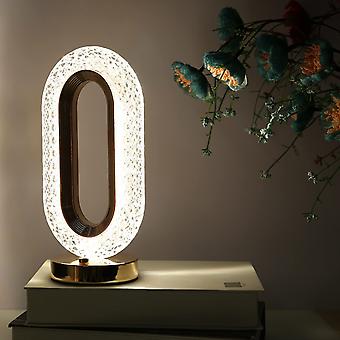 Crystal-Effect Table Lamp, Metal Base, 26 cm | Patterned Faceted Design | Rechargeable USB-C, Touch Dimmable, 3 Colour Modes 13