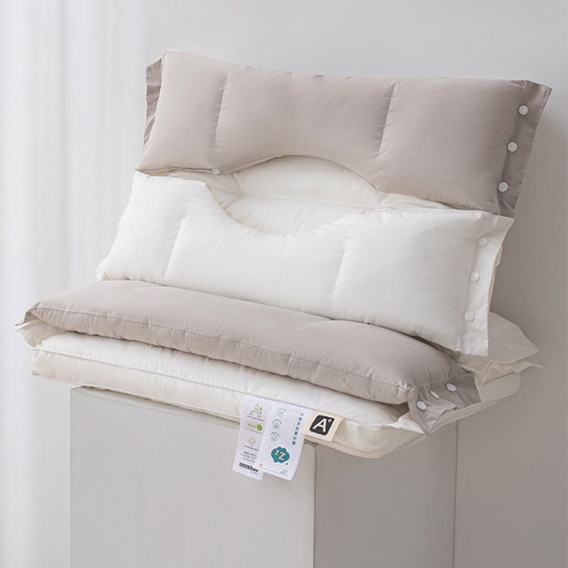 Cervical Neck Support Pillow | Dual-Zone Contour Design with Adjustable Height | Antibacterial Washable Cotton Cover 6