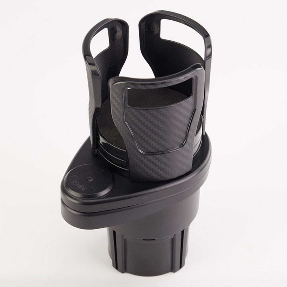 2 In 1 Car Cup Holder | Rotating Arm With Two Cradles