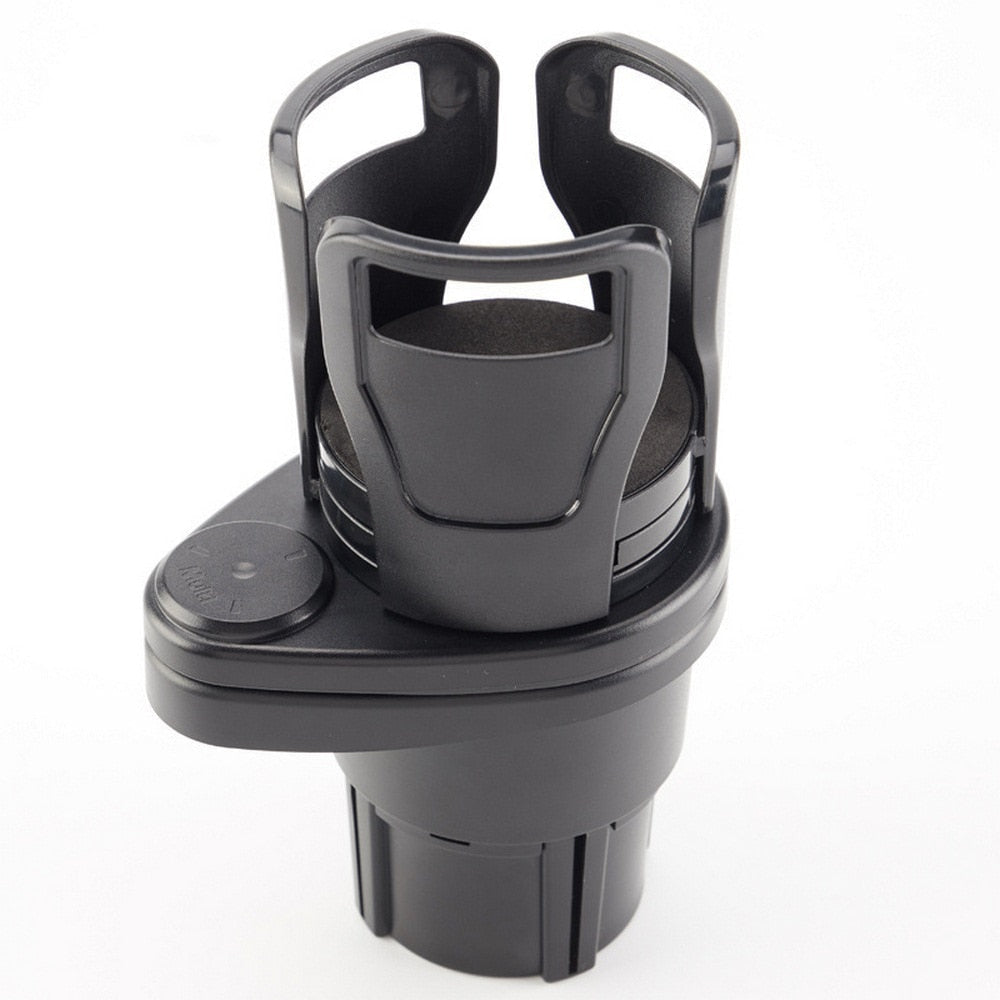 2 In 1 Car Cup Holder | Rotating Arm With Two Cradles