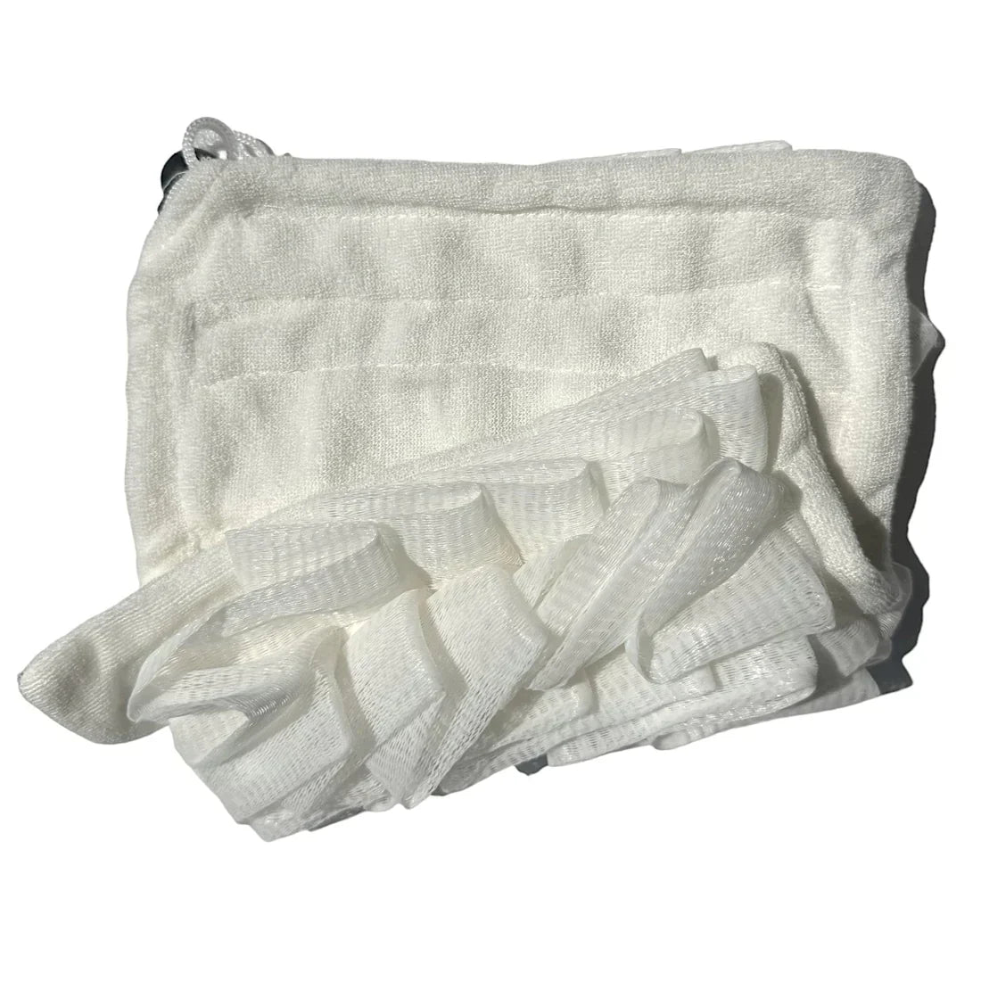 2-in-1 Loofah Washcloth | Flat Cloth Transforms into Exfoliating Loofah | Gentle Cleansing for All Skin Types & Body