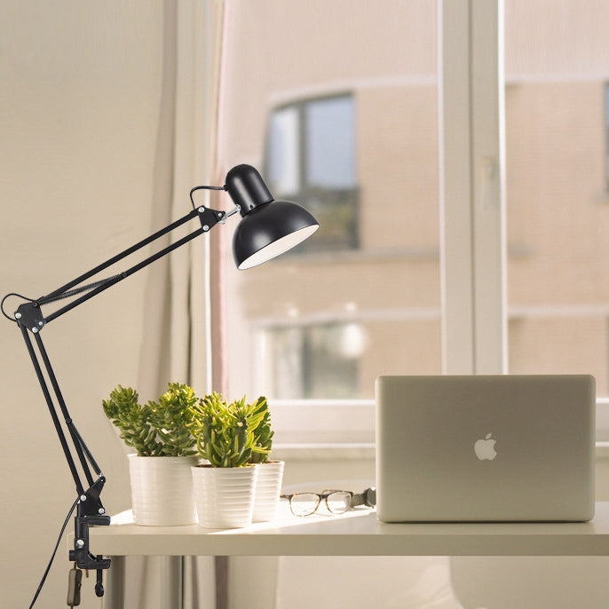 Modern Minimalist Adjustable Metal LED Table Lamp | 1-Light Clip-On Lasson Living
