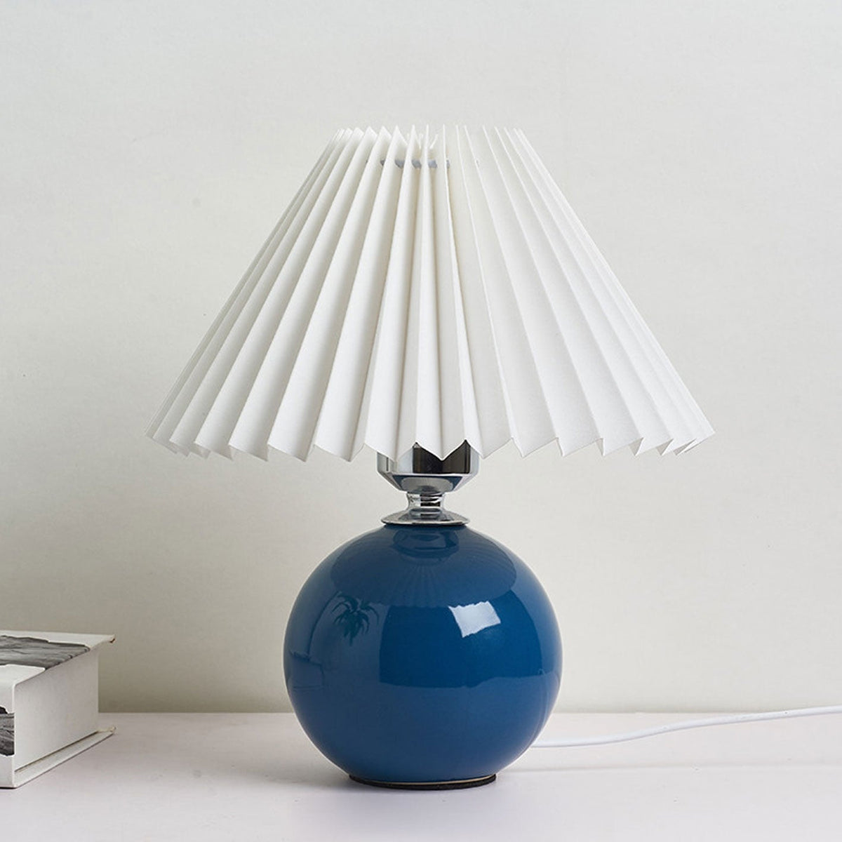 Nordic Ceramic Pleated Table Light | 1-Light Lasson Living