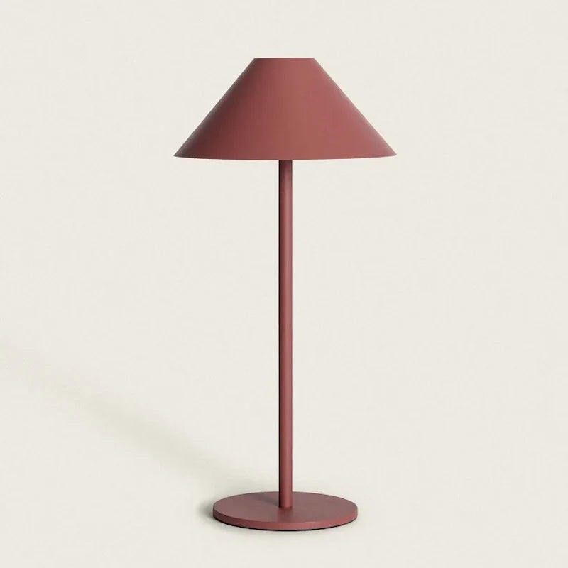 Cordless Cone Table Lamp Metal & Acrylic 26.5-36.5 cm | 5 Colours | Dimmable, Waterproof, USB-C Rechargeable, Indoor & Outdoor Use 12