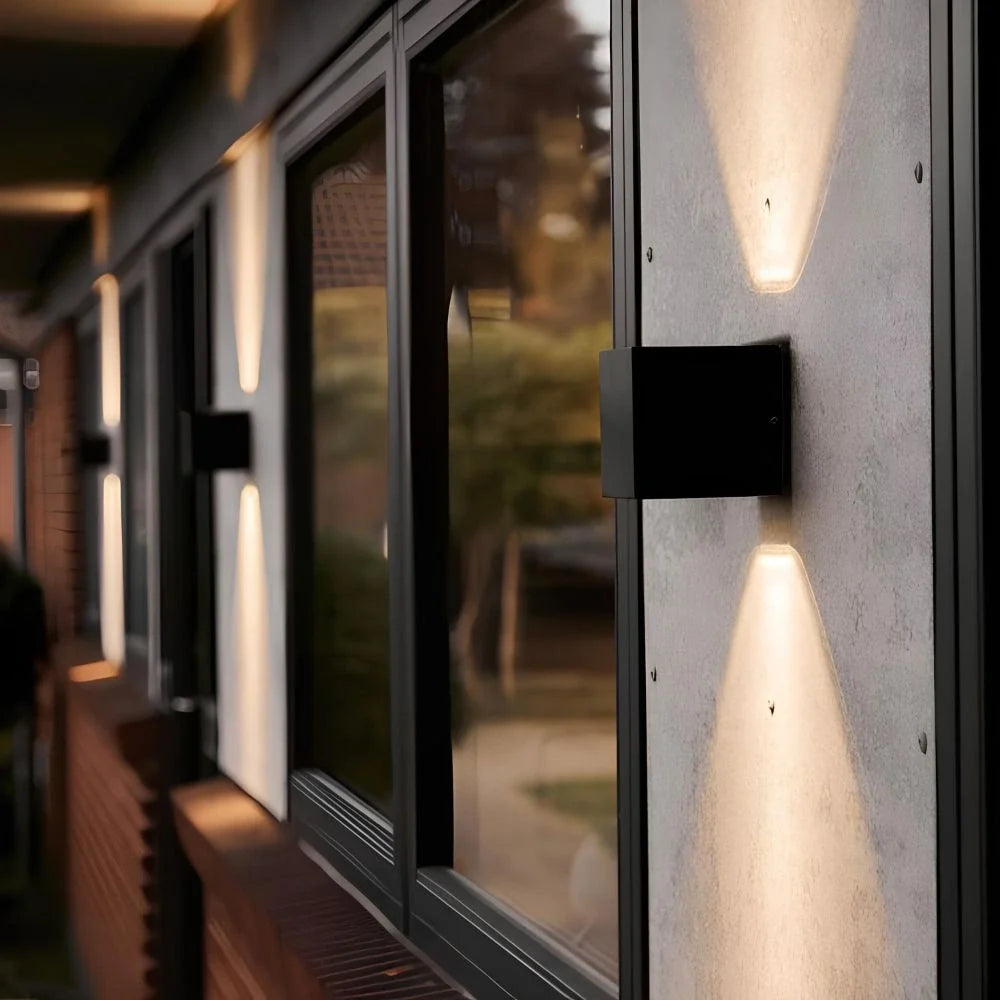 Adjustable Wall Light Aluminium 10 x 10 cm | Hardwired or USB Rechargeable, 4 Colours | 100° Tilt, Waterproof Outdoor Use 21