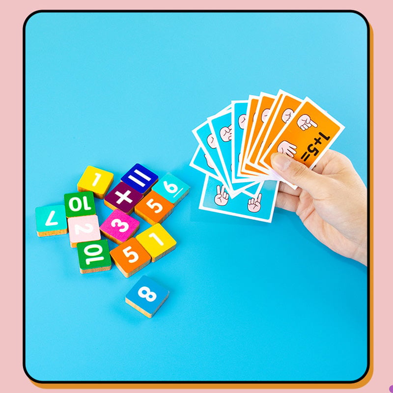 Finger Counting Math Board Wood | Montessori Numbers Counting Toy for Kids | Teaches Addition, Subtraction and Number Recognition 4