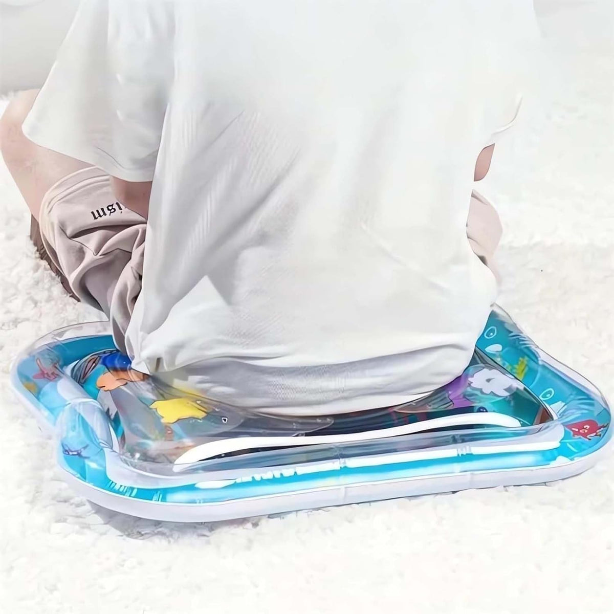 Interactive Cat Toy Inflatable PVC Cooling Mat with Floating Fish Chase 5
