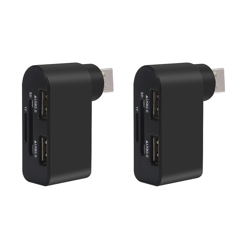 4-in-1 Rotating USB Hub Card Reader | USB 2.0 Transfer Up to 480Mbps | Reads SD/MicroSD Cards & USB Flash Drives 17