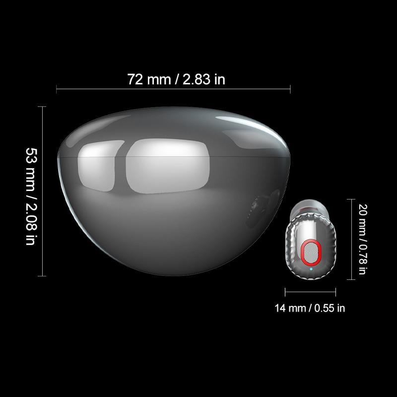 Wireless Bluetooth Earphones 5.1 | 8 mm Speaker Driver & 10 m Transmission Range | 300 mAh Charging Case, Sweatproof Design 14