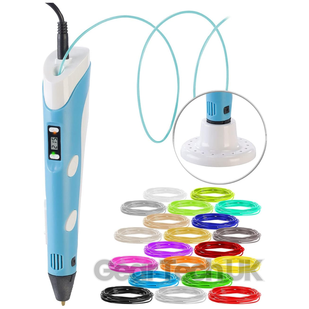 3D Printing Pen | Adjustable Temperature & Speed Control | 100m PLA Filament Included for Creative Drawing and Craft Projects 12
