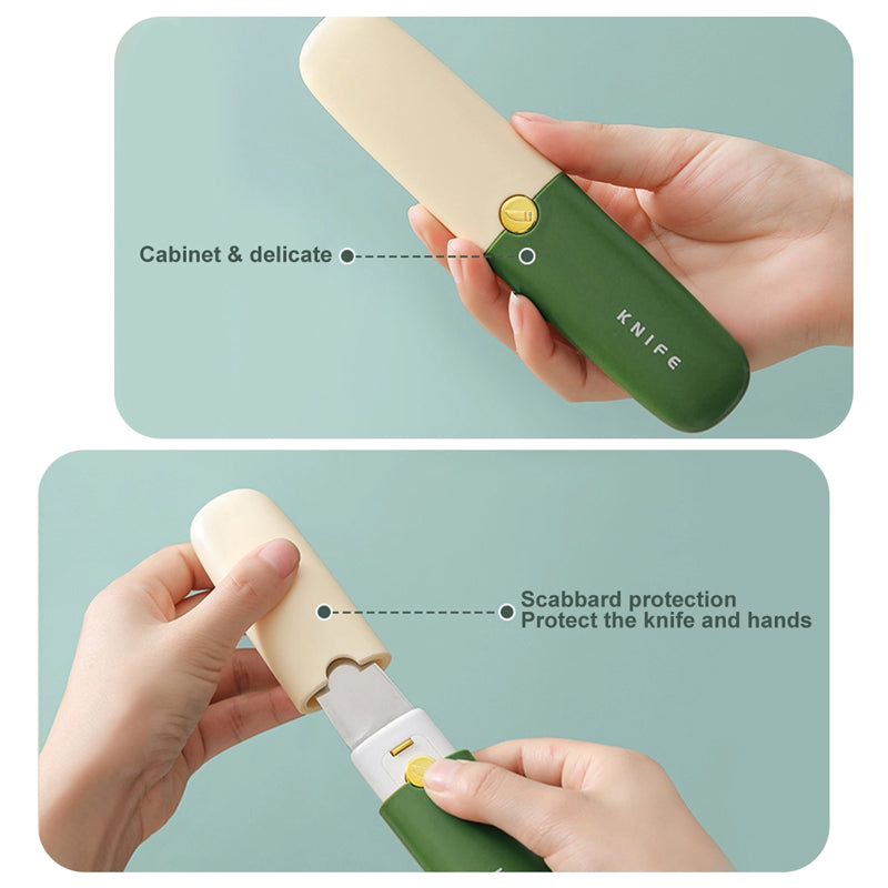 2-in-1 Peeler Cutter Stainless Steel Blade with Protective Sheath | Compact Kitchen Tool | Green, Orange, Grey 13