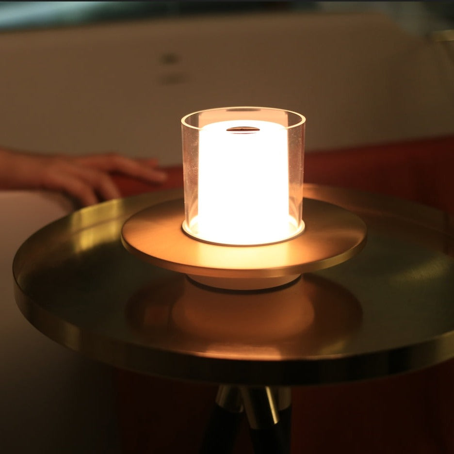 Candle Lamp Steel 16 x 10 cm | Gesture-Control Dimming | Cordless Rechargeable, Gold or Silver, 10-18 Hour Battery 6