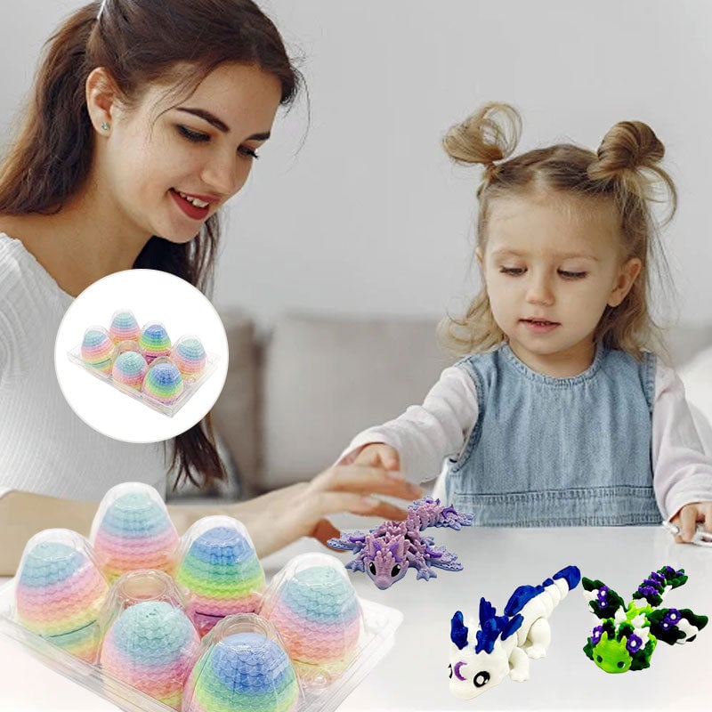 Mystery Dragon Egg Toys, 6-Pack | Fully Articulated Figures for Dynamic Poses | Surprise Unboxing Collectable Gift 11