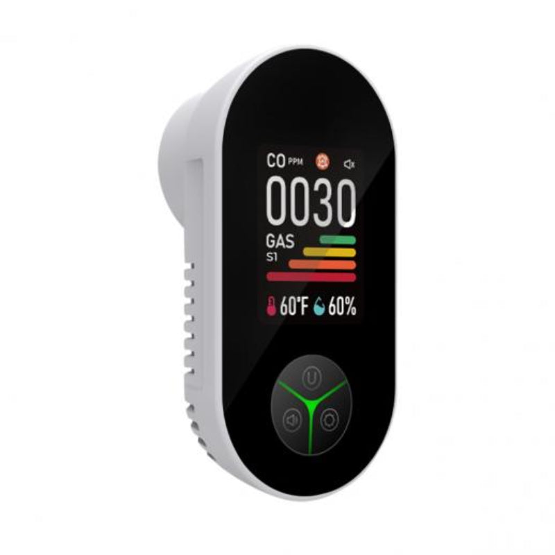 3-in-1 Carbon Monoxide Detector | Temperature & Humidity Display