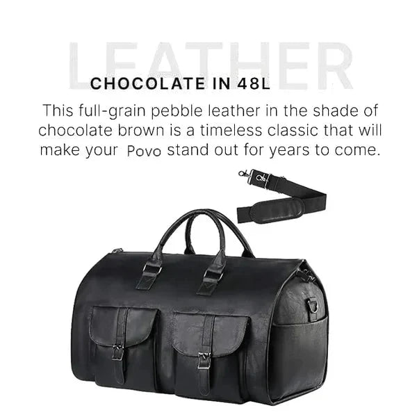 3-in-1 Convertible Duffle Bag | Garment Bag with Shoe Compartment & Multiple Pockets | Wrinkle-Free Travel Organiser