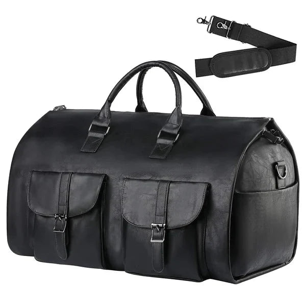 3-in-1 Convertible Duffle Bag | Garment Bag with Shoe Compartment & Multiple Pockets | Wrinkle-Free Travel Organiser