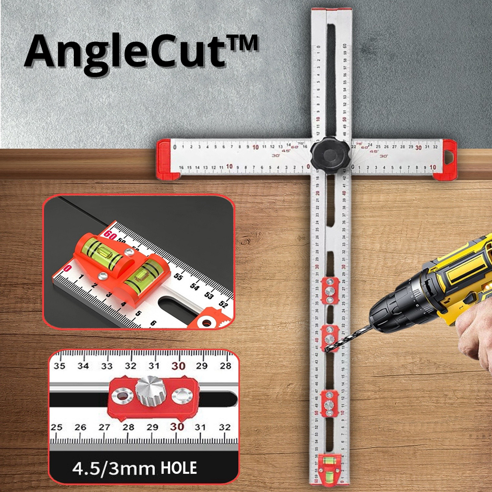 3-in-1 High Precision Angle Ruler | Angle, Depth & Width Measurement | For Accurate Woodworking & Carpentry Cuts