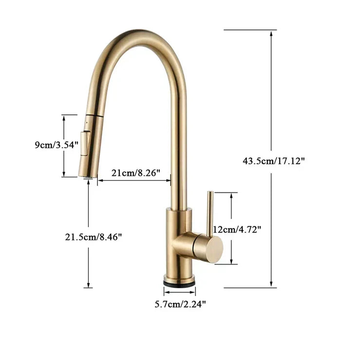 360° Swivel Faucet | 360-Degree Rotating Spout for Kitchen and Bathroom Sinks | Adjustable Handle for Precise Water Flow Control