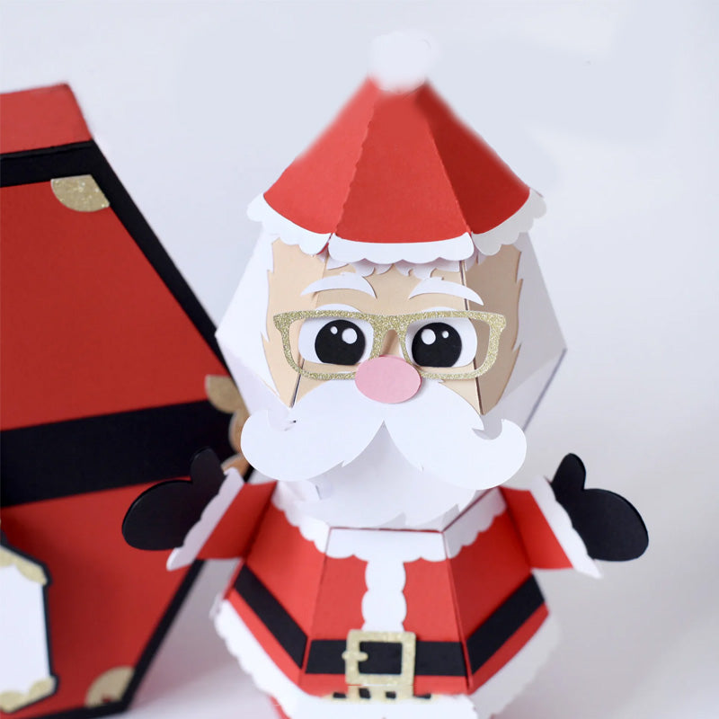 3D Pop-Up Prank Box Card Christmas Gift | Surprise Santa Jump-Out Design | Funny Gag Gift for Family and Friends