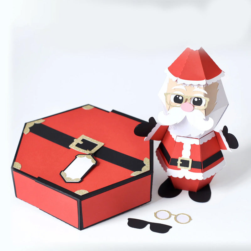 3D Pop-Up Prank Box Card Christmas Gift | Surprise Santa Jump-Out Design | Funny Gag Gift for Family and Friends