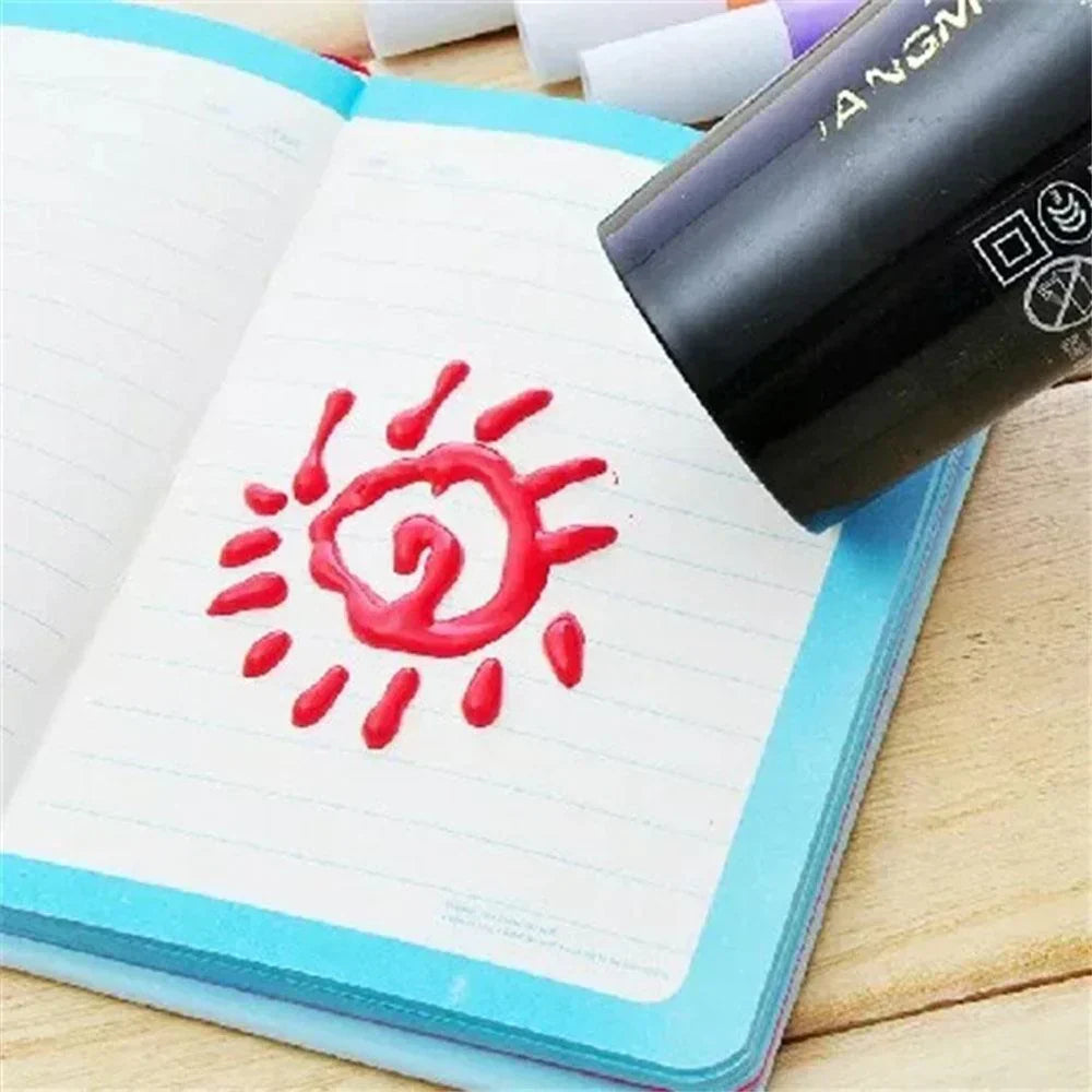 3D Puff Pen Set | 6 Heat-Activated Pens | Turns Flat Drawings into Raised 3D Art for Cards, Crafts & Gift Wrapping