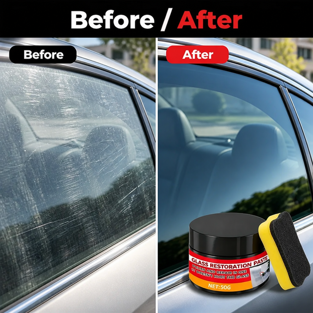 Glass Scratch Repair Paste | Removes Deep Scratches & Marks Fast | Hydrophobic Coating for Lasting, Streak-Free Clarity 2