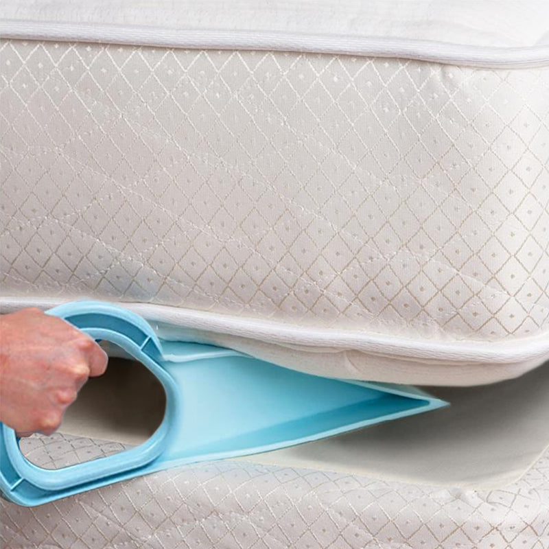 Mattress Lifter Wedge Tool Plastic | Slides Under to Lift & Hold Mattress | Reduces Back, Neck and Shoulder Strain 2