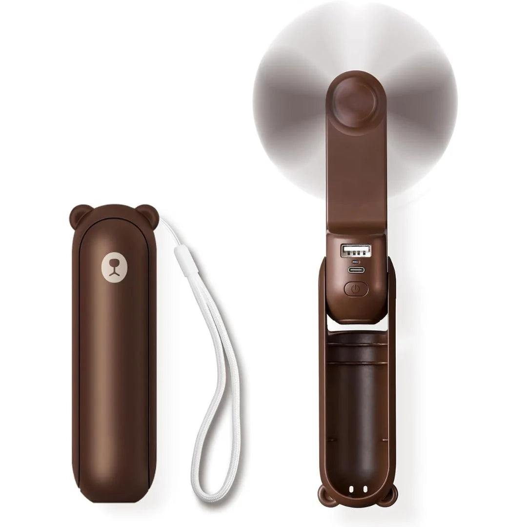 3 In 1 Handheld Mini Fan | USB Rechargeable, Foldable Design & Ideal for Travel, Camping, and Outdoor Activities 10