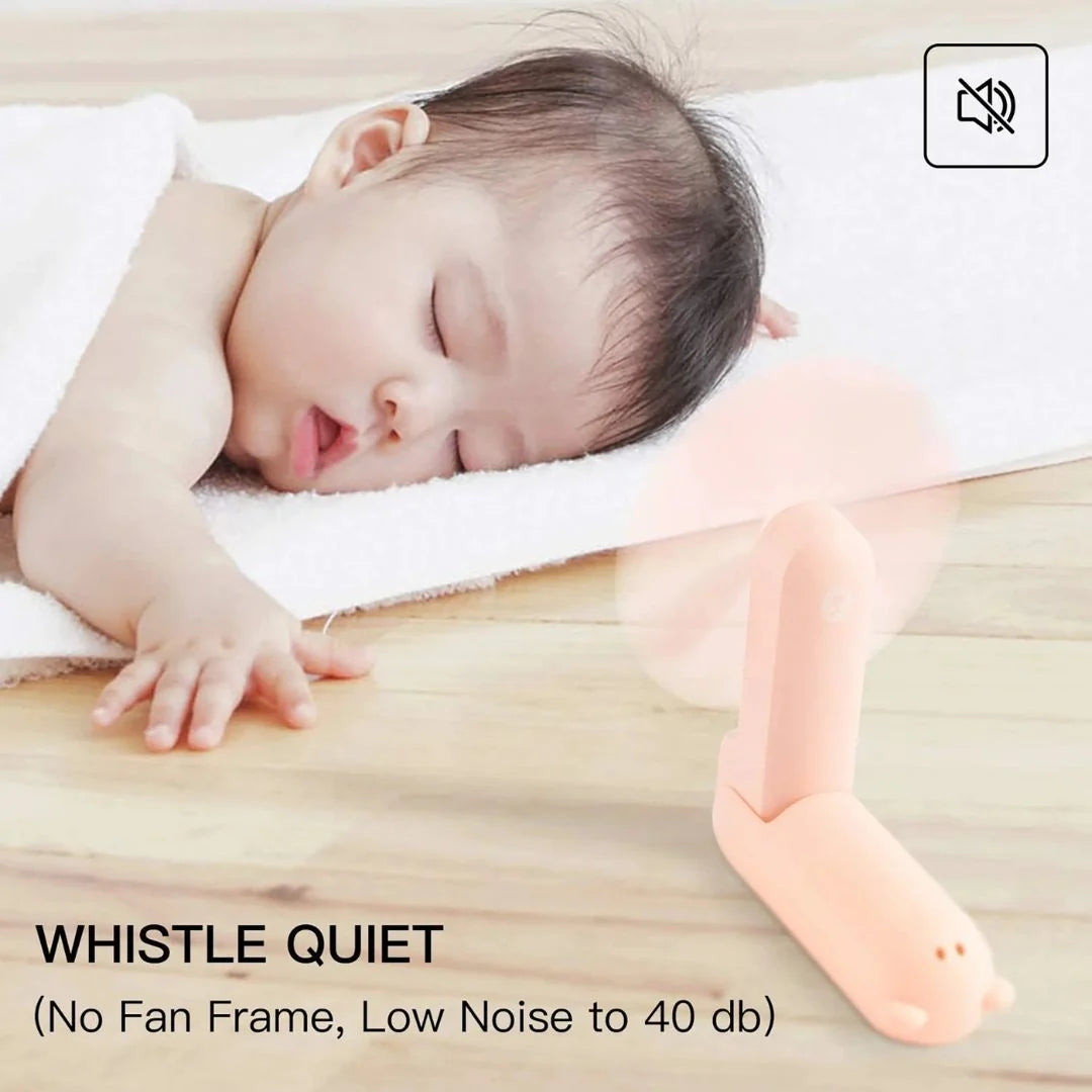 3 In 1 Handheld Mini Fan | USB Rechargeable, Foldable Design & Ideal for Travel, Camping, and Outdoor Activities 3