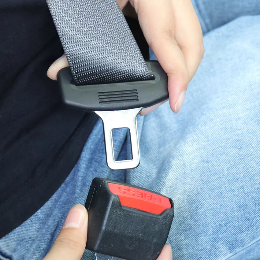 Seat Belt Alarm Silencer Clips (2-Pack) | Tool-Free Plug-In Buckle Inserts | Stops Annoying Seat Belt Beeping Fast 4