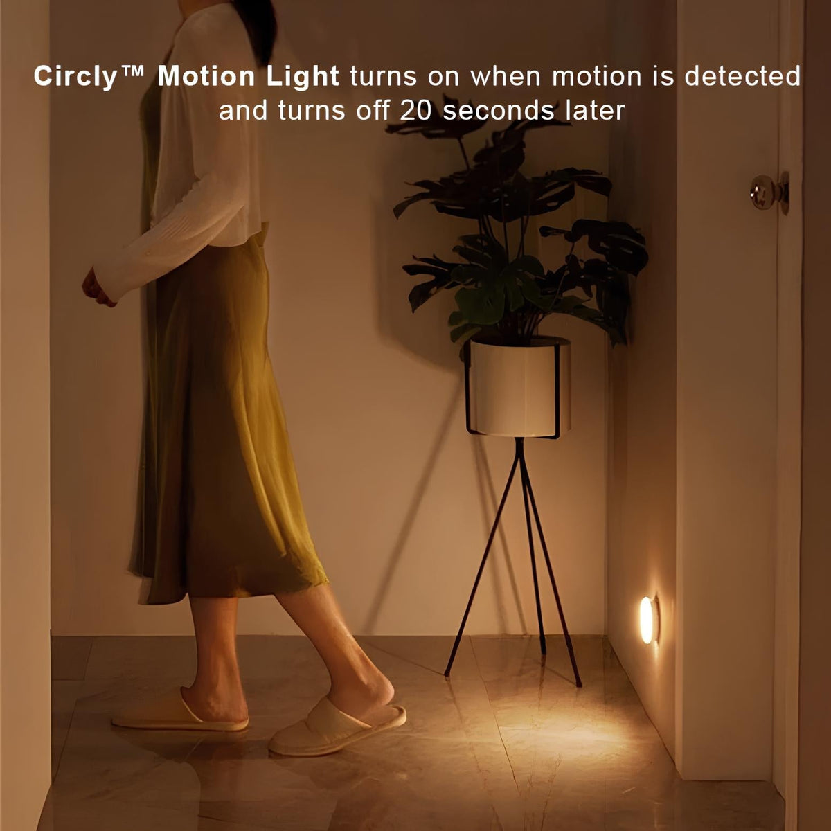 Motion Sensor Night Light | Auto On/Off Detection, 8 cm Diameter | USB or Battery Powered, Tool-Free, 2/4/8 Pack 3