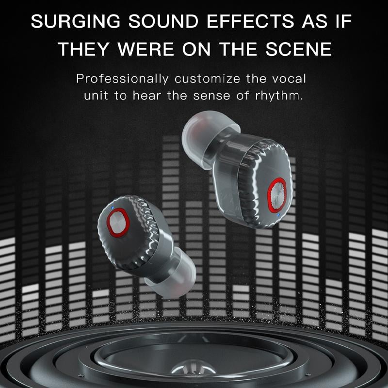 Wireless Bluetooth Earphones 5.1 | 8 mm Speaker Driver & 10 m Transmission Range | 300 mAh Charging Case, Sweatproof Design 9