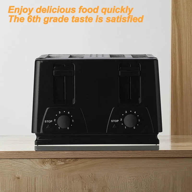 4-Slice Wide Slot Toaster | Adjustable Browning Toaster