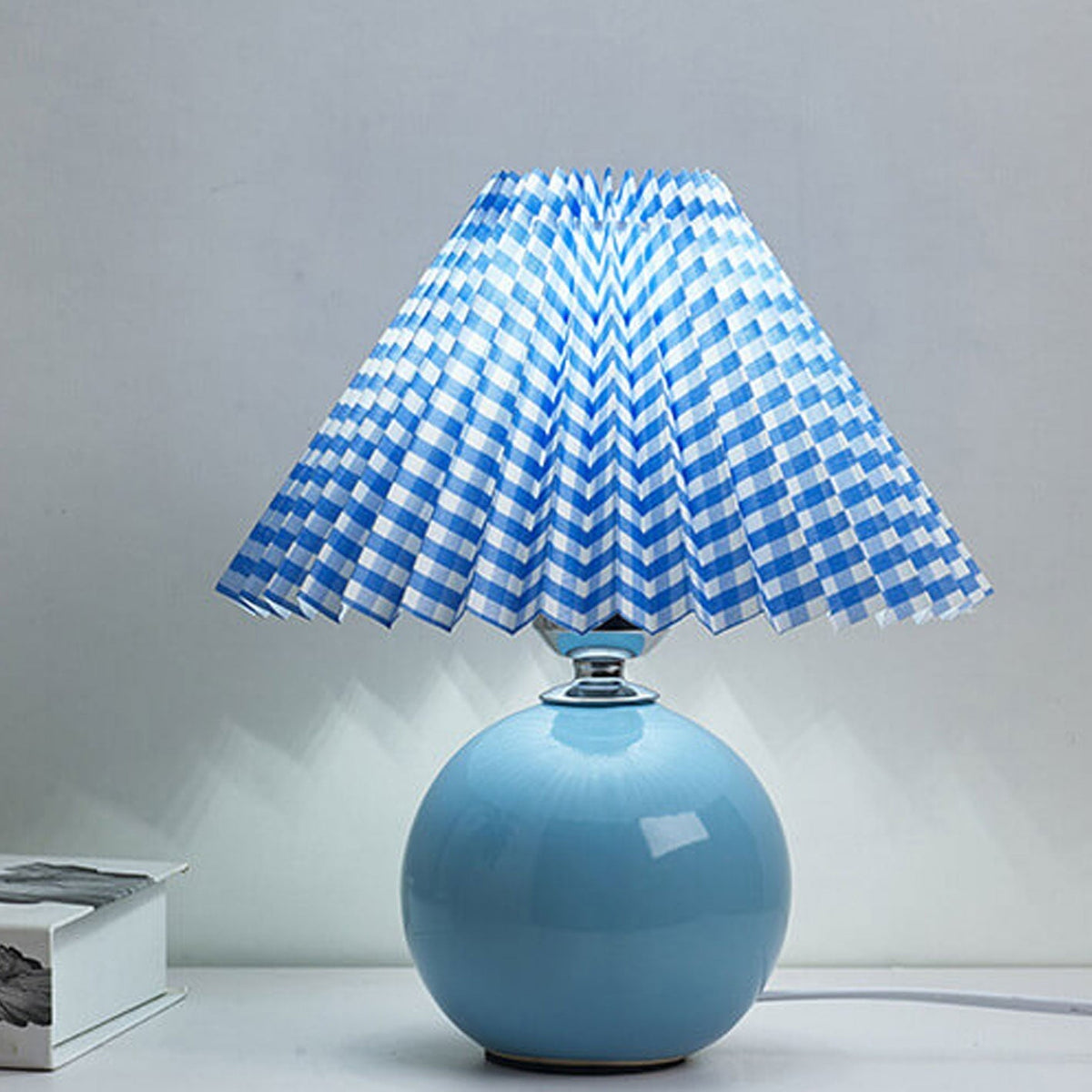Nordic Ceramic Pleated Table Light | 1-Light Lasson Living