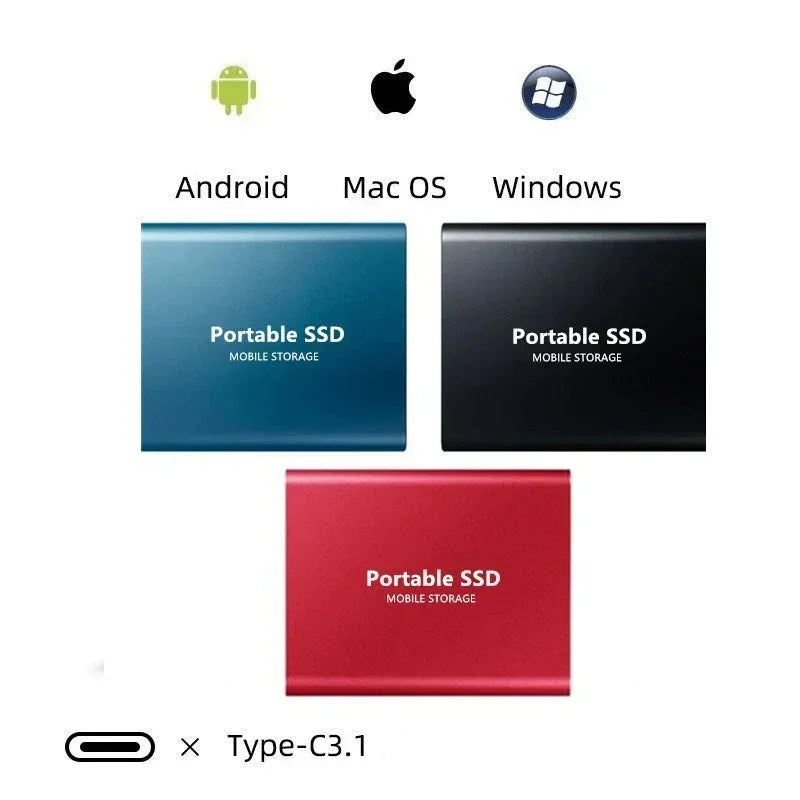 External SSD Flash Drive 128GB | USB 3.1 & USB-C | Aluminium Housing, 30 g, Pocket-Sized, Fast Data Transfer, Plug-and-Play 7